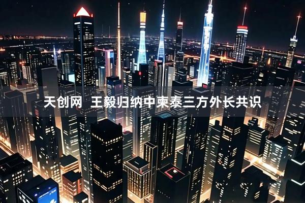 天创网  王毅归纳中柬泰三方外长共识