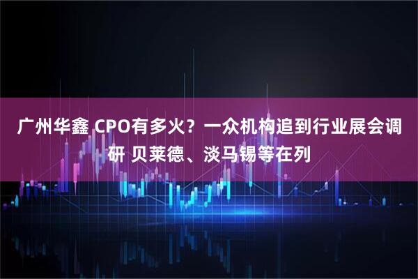 广州华鑫 CPO有多火？一众机构追到行业展会调研 贝莱德、淡马锡等在列