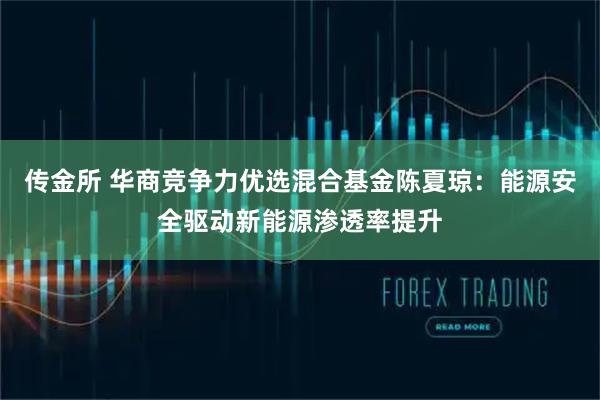 传金所 华商竞争力优选混合基金陈夏琼：能源安全驱动新能源渗透率提升